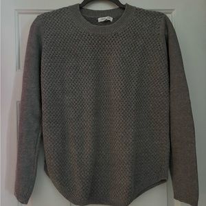 August Mist small gray professor sweater